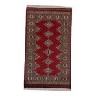 Pakistanska preproga bordo Jaldar 95x165 Ročno vozlana orientalska preproga