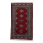 Pakistanska preproga bordo Jaldar 95x156 Ročno vozlana orientalska preproga
