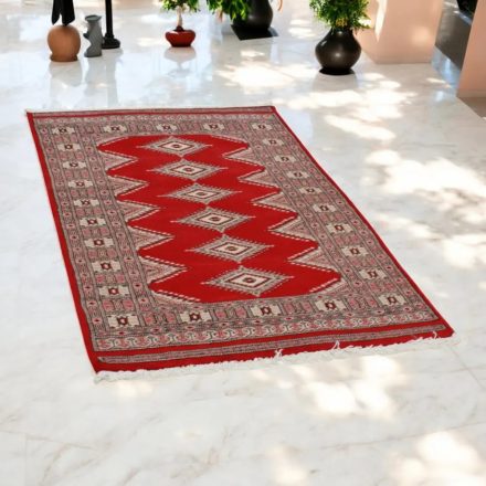 Pakistanska preproga bordo Jaldar 95x149 Ročno vozlana orientalska preproga