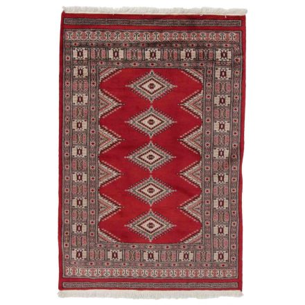 Pakistanska preproga bordo Jaldar 94x139 Ročno vozlana orientalska preproga
