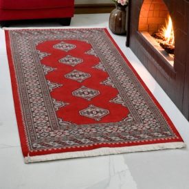 Pakistanska preproga bordo Jaldar 93x160 Ročno vozlana orientalska preproga