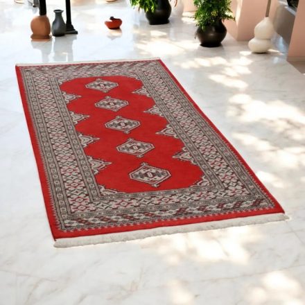 Pakistanska preproga bordo Jaldar 95x163 Ročno vozlana orientalska preproga