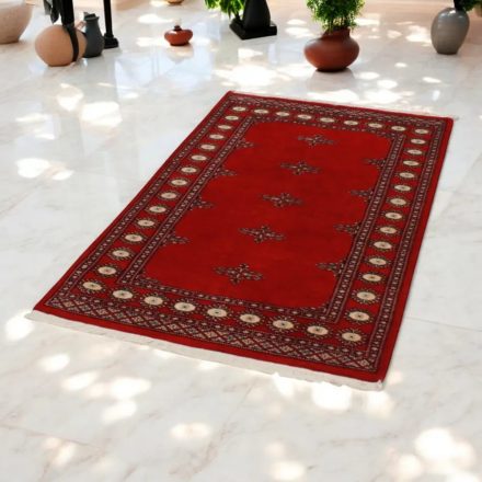 Pakistanska preproga bordo Butterfly 95x158 Ročno vozlana orientalska preproga