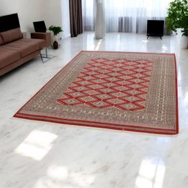 Pakistanska preproga bordo Jaldar 170x230 Ročno vozlana orientalska preproga
