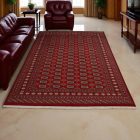 Pakistanska preproga bordo Bukhara 198x308 Ročno vozlana orientalska preproga