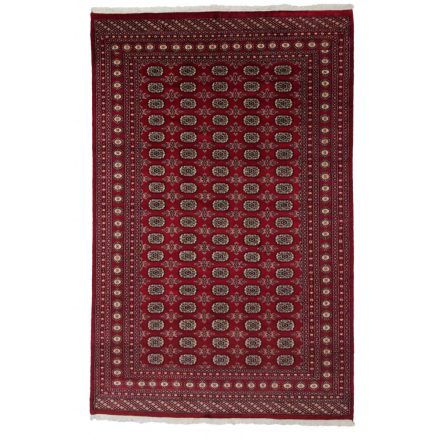 Pakistanska preproga bordo Bukhara 198x308 Ročno vozlana orientalska preproga
