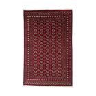 Pakistanska preproga bordo Bukhara 198x308 Ročno vozlana orientalska preproga
