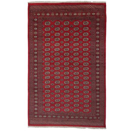 Pakistanska preproga bordo Bukhara 198x316 Ročno vozlana orientalska preproga