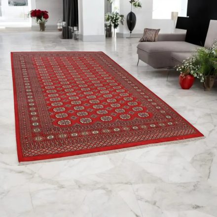 Pakistanska preproga bordo Bukhara 198x316 Ročno vozlana orientalska preproga
