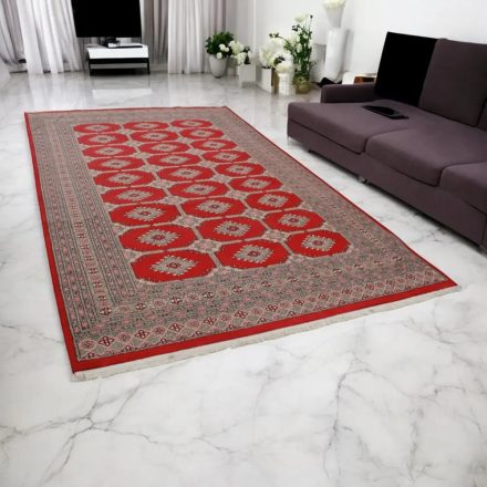 Pakistanska preproga bordo Jaldar 199x318 Ročno vozlana orientalska preproga