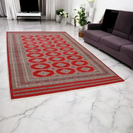 Pakistanska preproga bordo Jaldar 203x298 Ročno vozlana orientalska preproga
