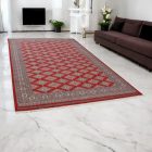 Pakistanska preproga bordo Jaldar 198x302 Ročno vozlana orientalska preproga