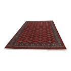 Pakistanska preproga bordo Jaldar 198x302 Ročno vozlana orientalska preproga