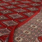 Pakistanska preproga bordo Jaldar 198x302 Ročno vozlana orientalska preproga