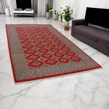 Pakistanska preproga bordo Jaldar 198x319 Ročno vozlana orientalska preproga
