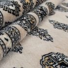 Velika preproga bež bokhara 249x332 ročno vozlana pakistanska preproga za dnevno sobo