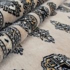 Velika preproga bež bokhara 249x332 ročno vozlana pakistanska preproga za dnevno sobo