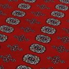 Orientalska preproga Bukhara 280x366 cm – velika bordo ročno vozlana preproga