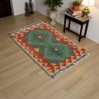 Preproga Kilim Chobi 63x94 ročno tkani Afgan volneni kilim