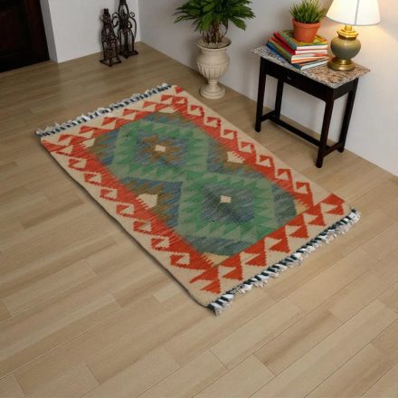 Preproga Kilim Chobi 63x94 ročno tkani Afgan volneni kilim