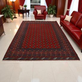 Orientalska preproga Aqchai 205x290 Afganistanska ročno vozlana preproga