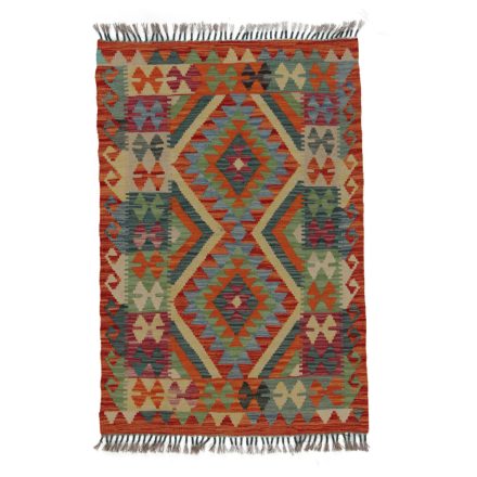 Kilim preproga 124x83 ročno tkani Afgan čilim iz volne 
