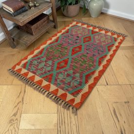 Maimana Kilim preproga 83x118 ročno tkani etnični Kilim