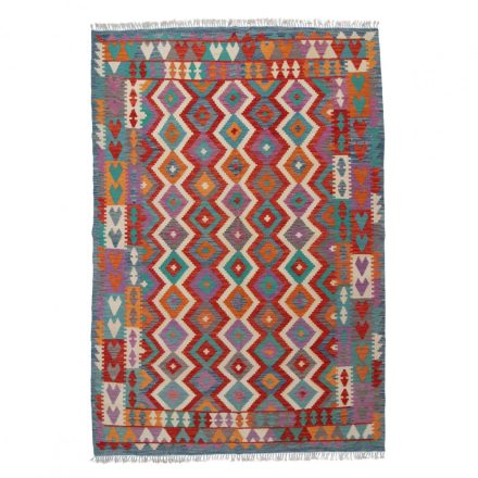 Preproga Kilim Chobi 203x296 ročno tkani Afgan volneni kilim