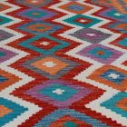 Preproga Kilim Chobi 203x296 ročno tkani Afgan volneni kilim