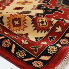 Afghan preproga Kargai 199x292 cm – ročno vozlana bordo-bež klasična preproga