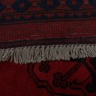 Afgan preproga Ersari 207x301 cm – bordo ročno vozlana orientalska preproga