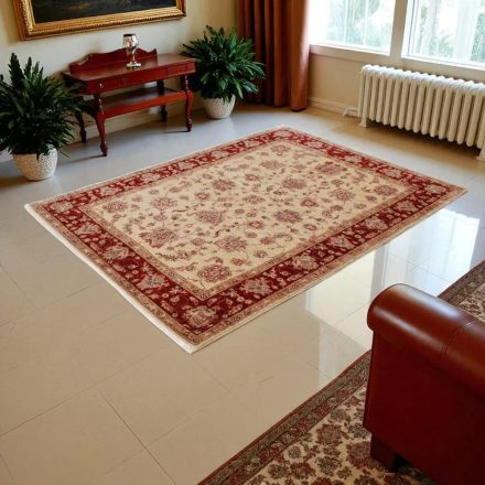 Ziegler preproga bež-bordo 151x201 ročno vozlana perzijska preproga