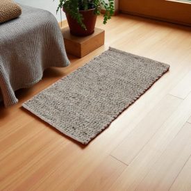Debela volnena preproga Rustic 70x122 moderna volnena preproga