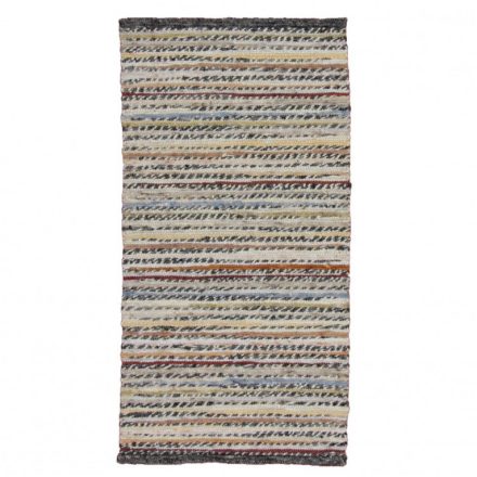 Debela volnena preproga 68x135 tkana moderna preproga