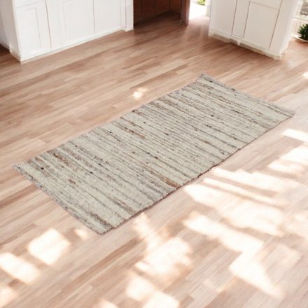 Debela volnena preproga Rustic 70x140 siva preproga