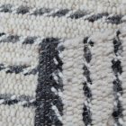 Moderna volnena preproga Rustic 70x140 siva preproga