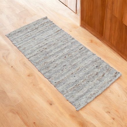 Debela volnena preproga Rustic 60x120 siva preproga