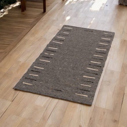 Debela preproga iz volne Rustic 70x147 rjava preproga