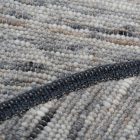 Okrogla preproga Rustic 190x190 cm – volnena siva preproga s sodobnim dizajnom