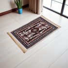 Klasična Afghan preproga 60x90 cm – orientalski vzorec v bež barvi
