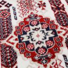 Klasična Afghan preproga 60x90 cm – orientalski vzorec v bež barvi