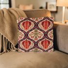 Okrasna blazina temno modra 45 x 45 cm – Sultanovo granatno jabolko