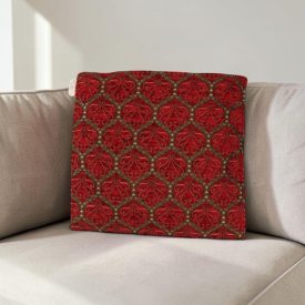 Okrasna blazina bordo 45 x 45 cm – Rubinasta palača