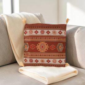 Okrasna blazina rjava 45 x 45 cm – Puščavski kilim