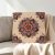 Okrasna blazina krem 45 x 45 cm – Modra rozeta