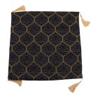 Okrasna blazina temno modra 45 x 45 cm – Nočno modri ornament