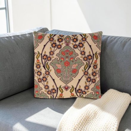 Okrasna blazina bež 45 x 45 cm – Orientalski ptičji vrt