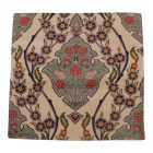 Okrasna blazina bež 45 x 45 cm – Orientalski ptičji vrt