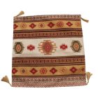 Okrasna blazina bež 45 x 45 cm – Peščeni kilim