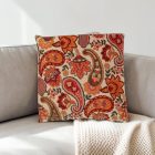 Okrasna blazina krem 45 x 45 cm – Paisley vrt
